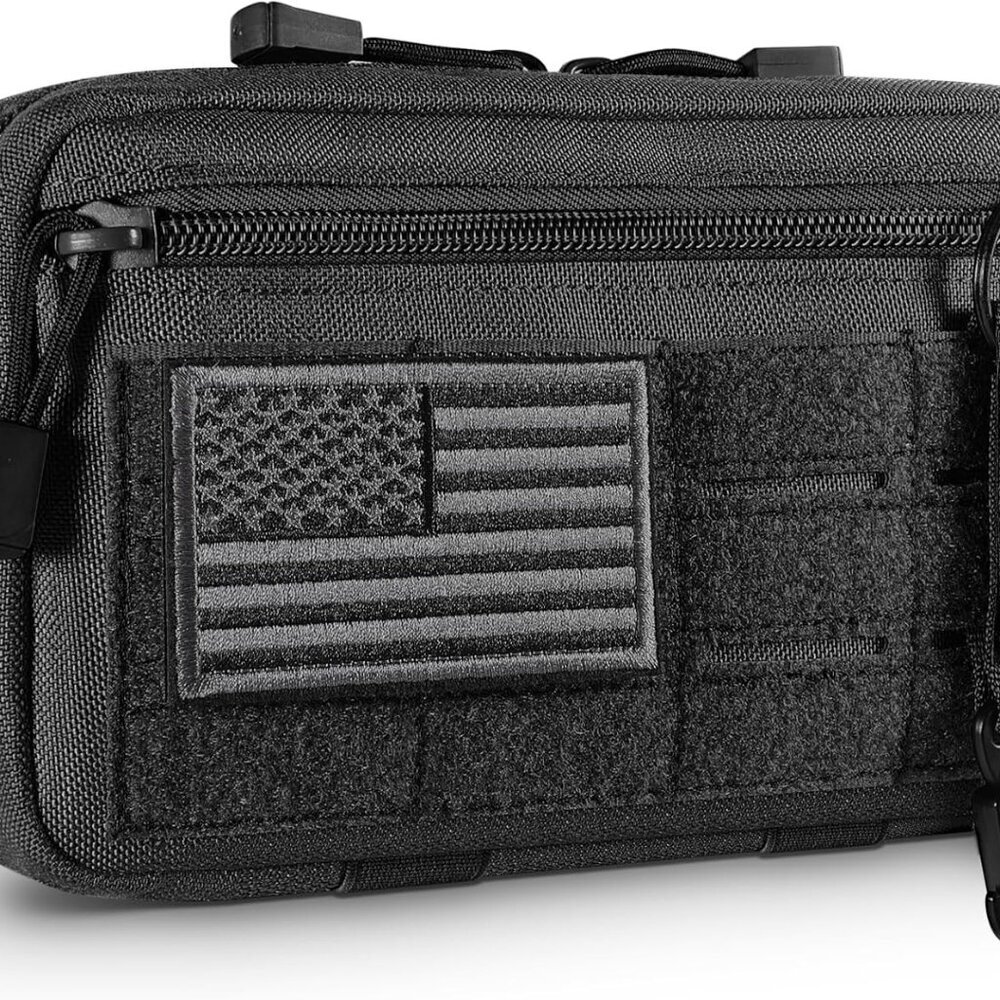 Tactical Molle Admin Pouch Utility Laser Cut EDC Tool Pouch Bag Horizontal Modul